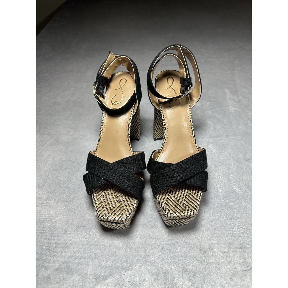 Sam Edelman Nolita Block Heel Ankle Strap Heeled Sandals Women Size 6.5
